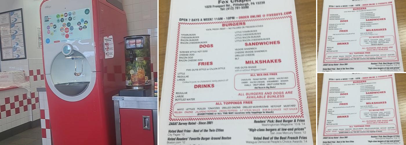 Five Guys Menu