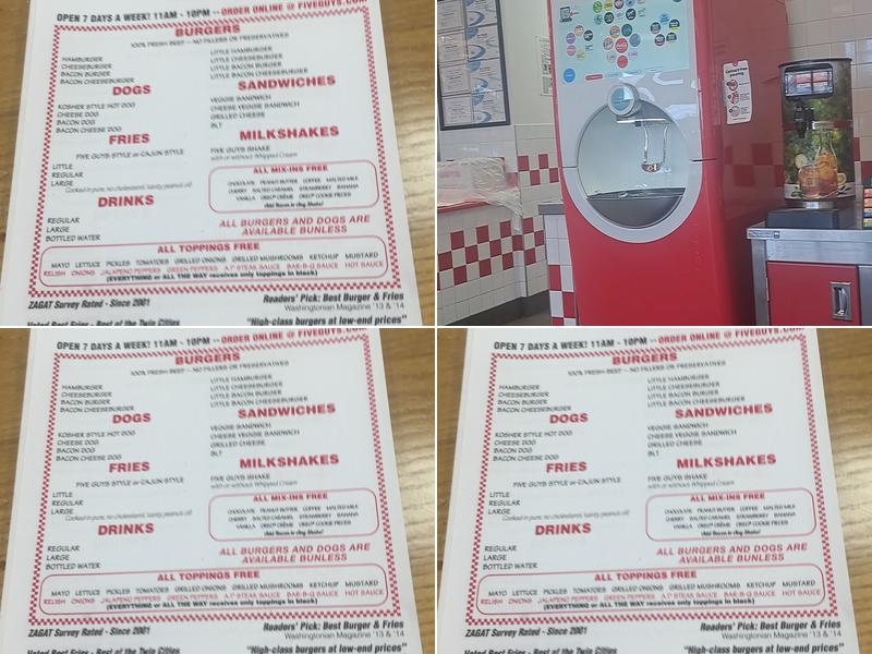 Five Guys Menu