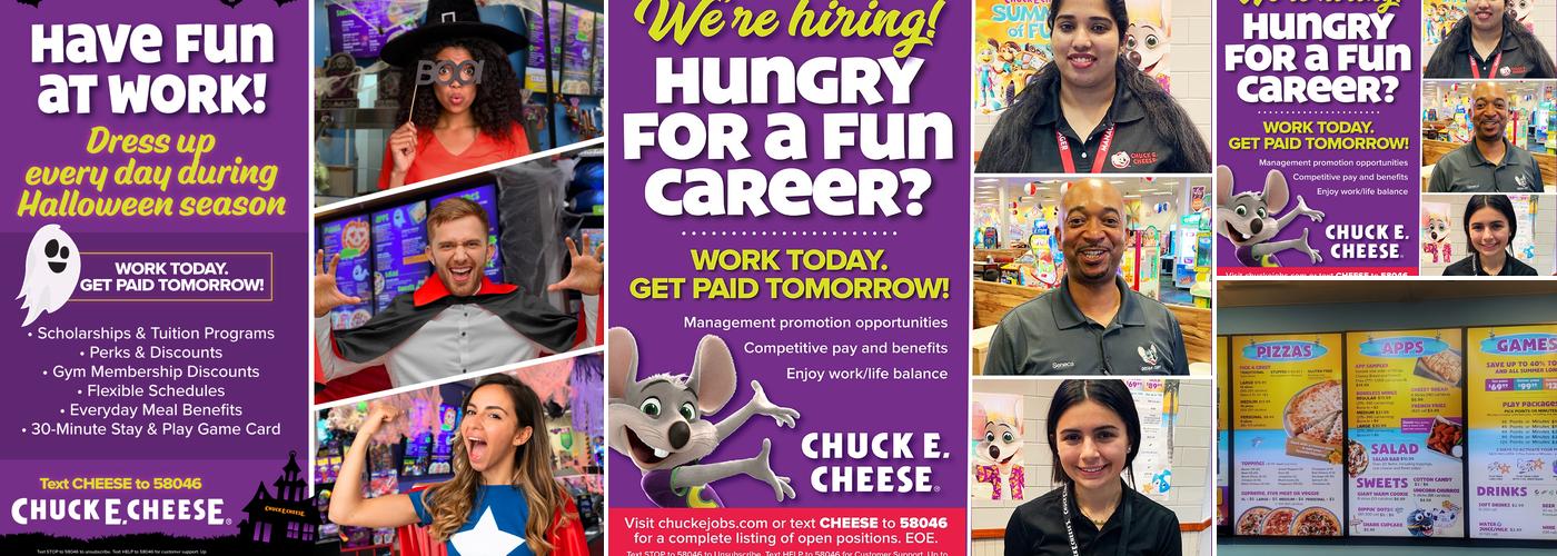 Chuck E. Cheese Menu