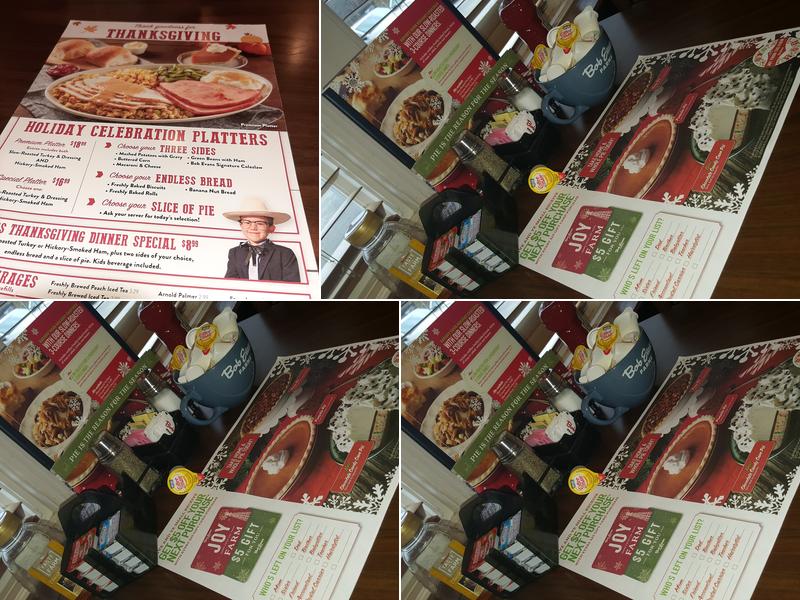 Bob Evans Menu