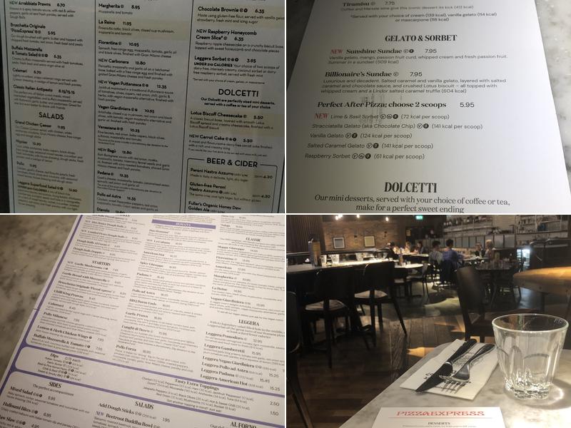 Pizza Express Menu