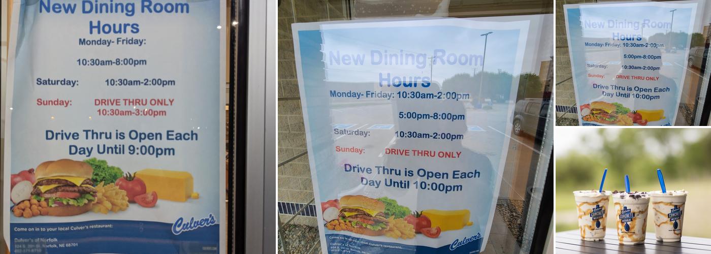 Culver’s Menu