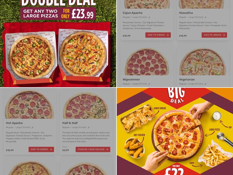 Apache Pizza Enniskillen Menu