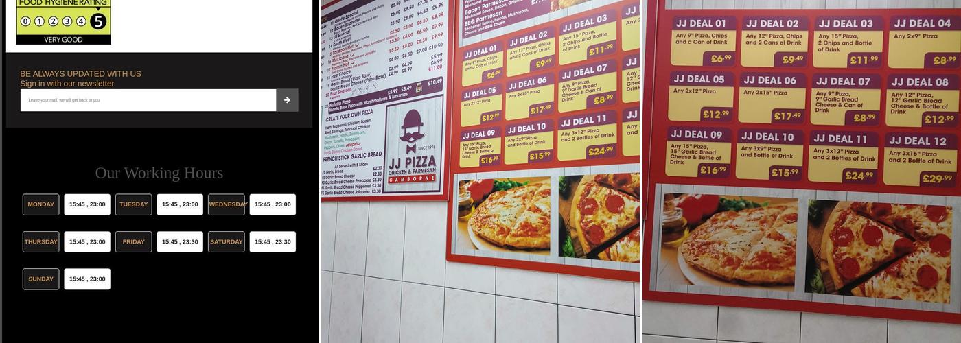 JJ Kebab Menu