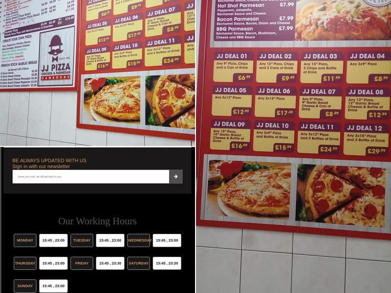 JJ Kebab Menu