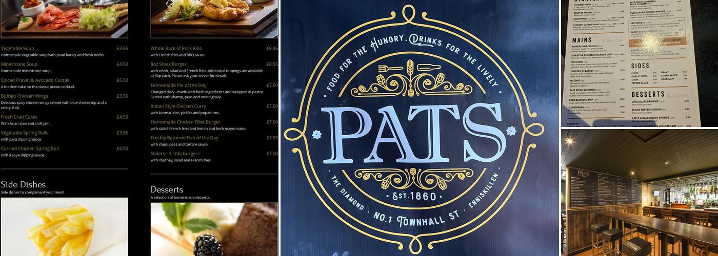 Pat's Bar Menu