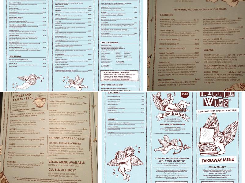 Little Wing Pizzeria Menu