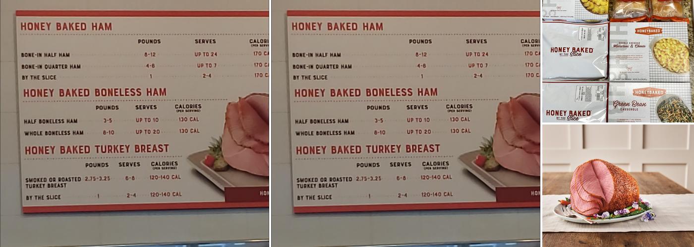 The Honey Baked Ham Company Menu