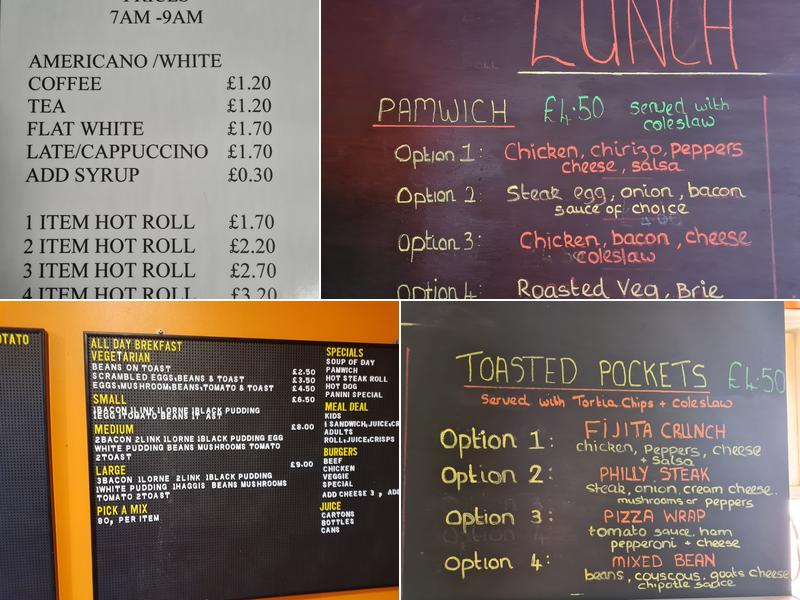 Batty's Baps ltd cafe Menu