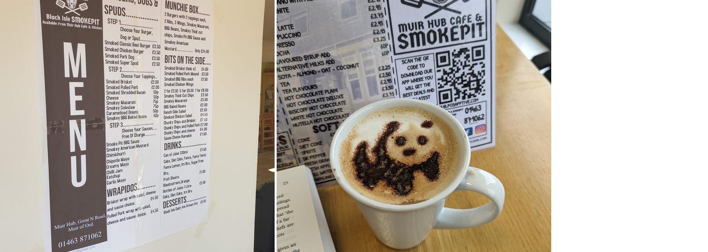 The Muir Hub & Cafe Menu