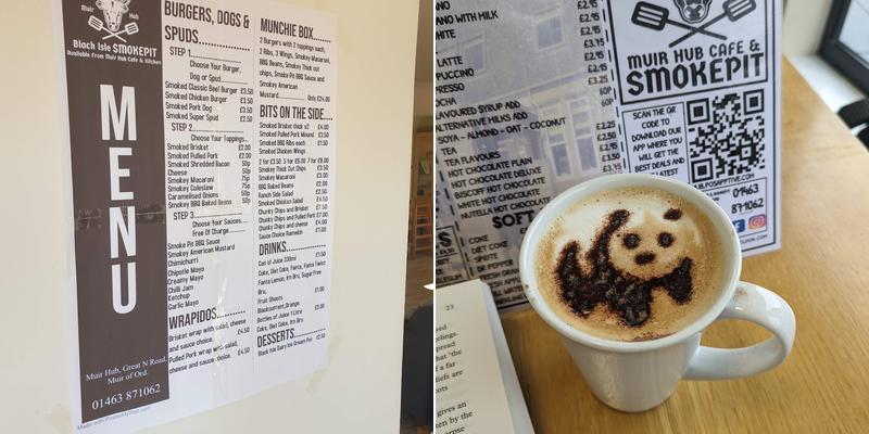 The Muir Hub & Cafe Menu