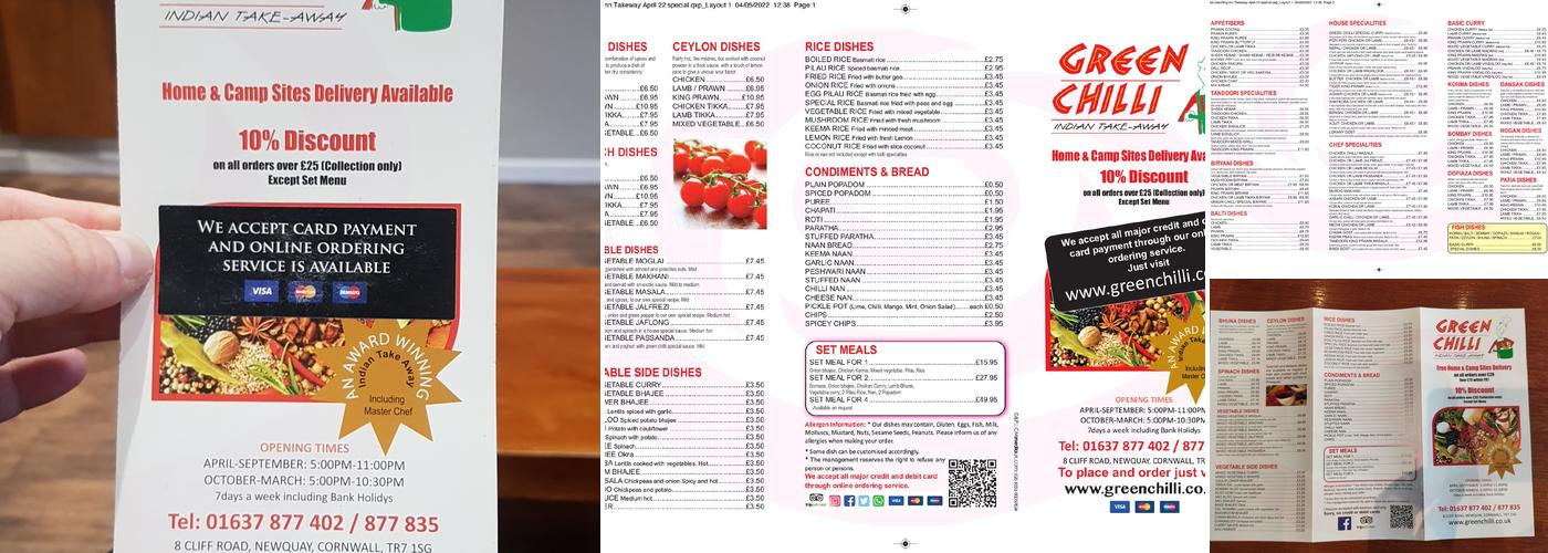 Green Chilli Menu