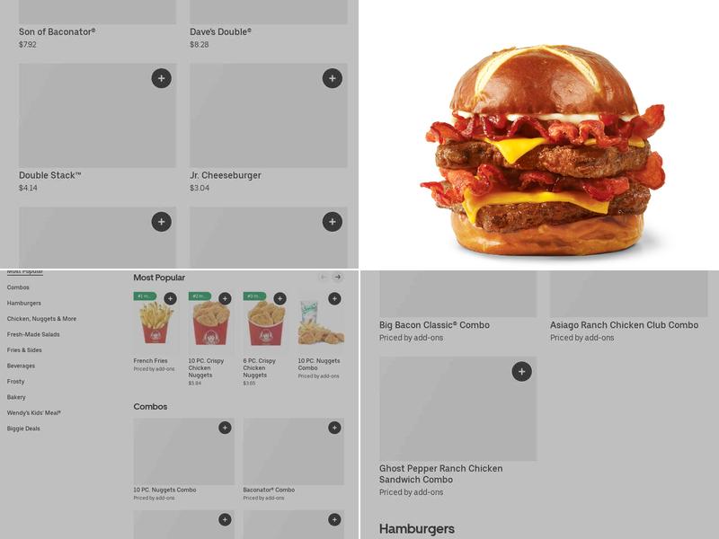 Wendy's Menu