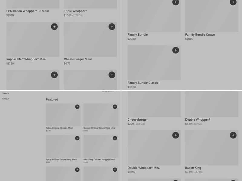 Burger King Menu