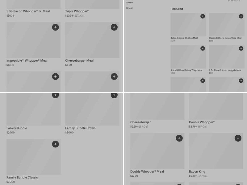 Burger King Menu