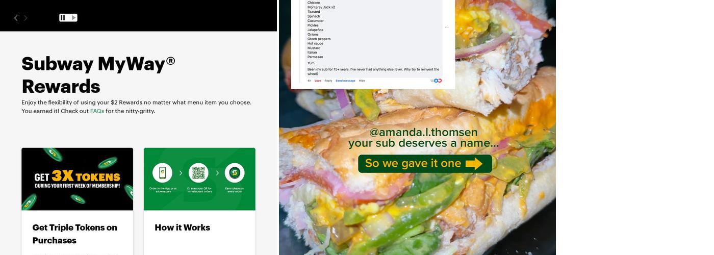 Subway Menu