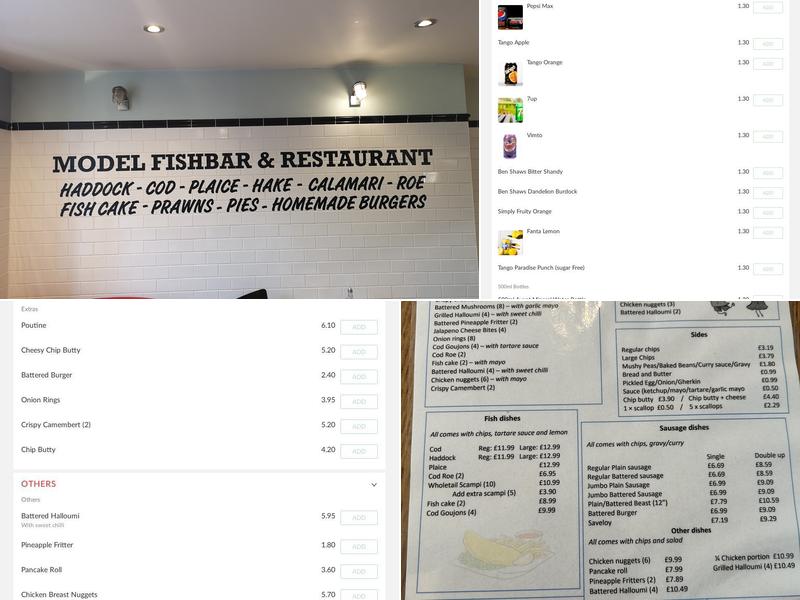 Model Fish Bar Menu