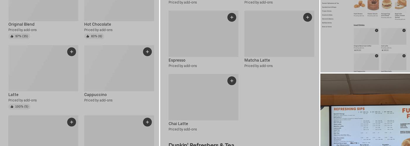 Dunkin' Menu