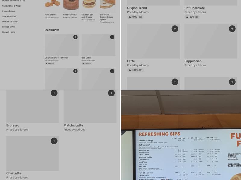 Dunkin' Menu
