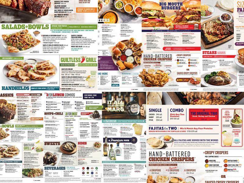 Chili's Grill & Bar Menu