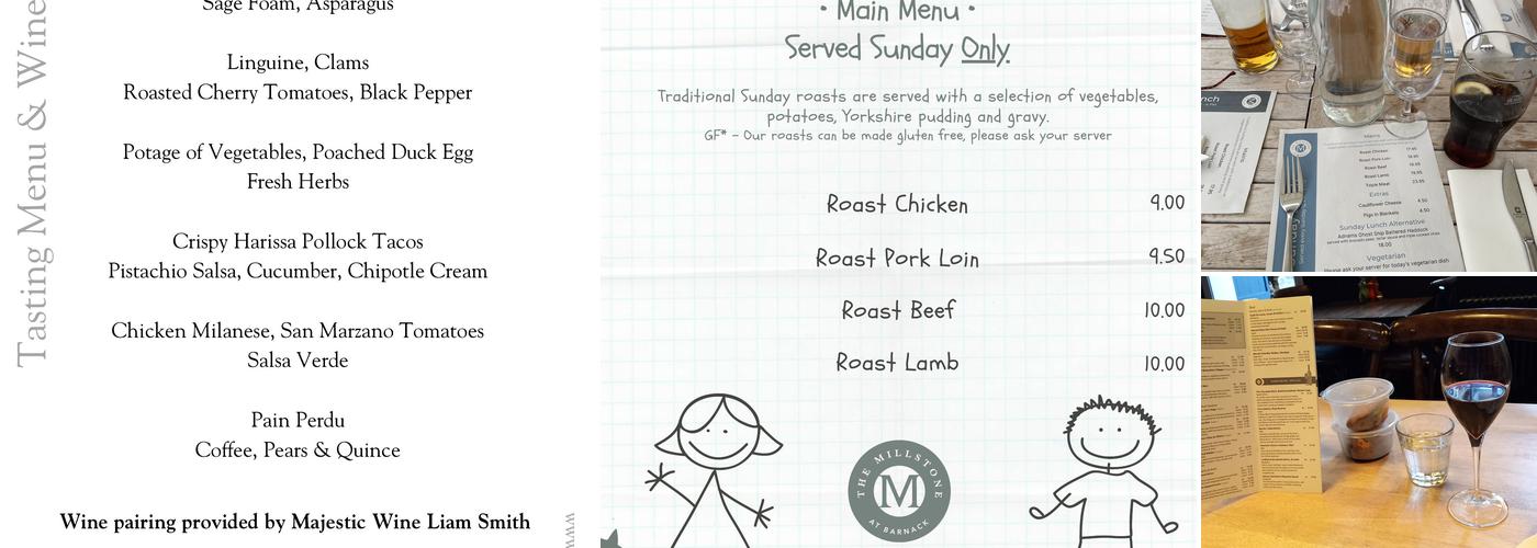 The Millstone at Barnack Menu