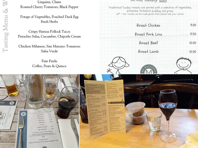 The Millstone at Barnack Menu