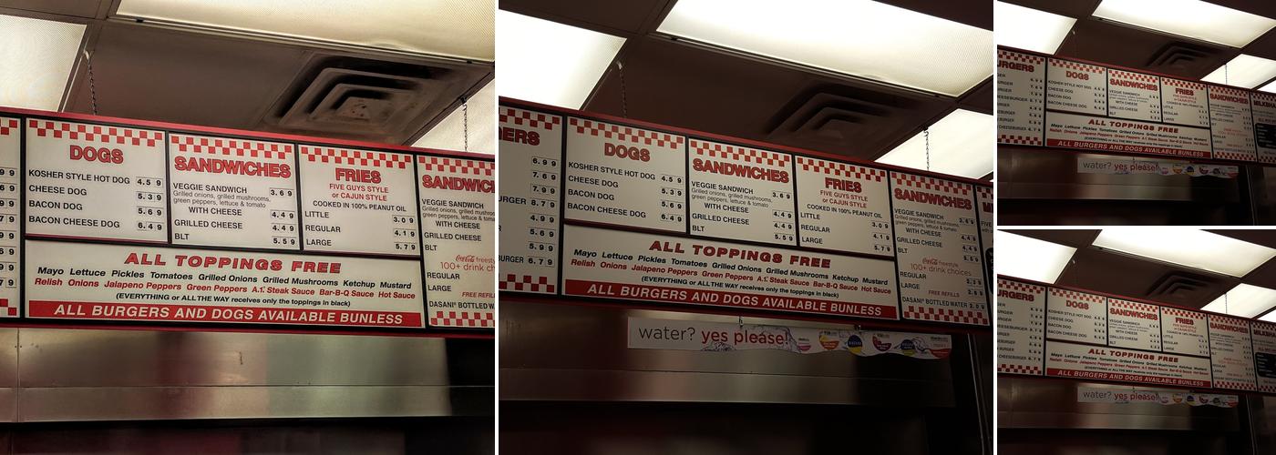 Five Guys Menu