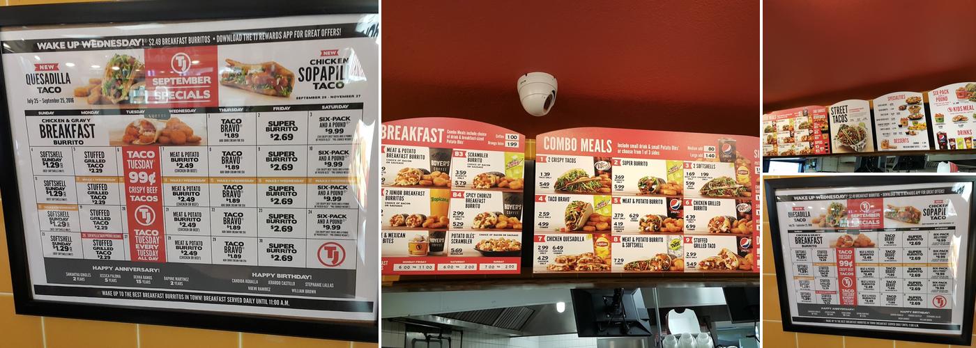 Taco John's Menu