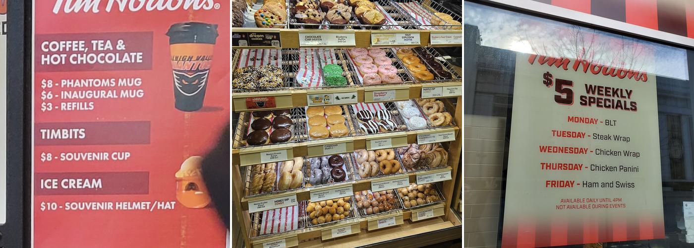 Tim Hortons Menu