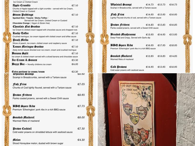 The Waterside Meadery Menu