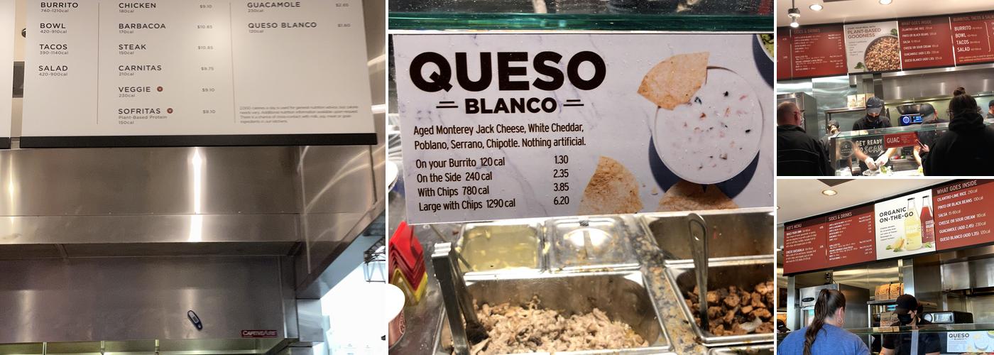 Chipotle Mexican Grill Menu