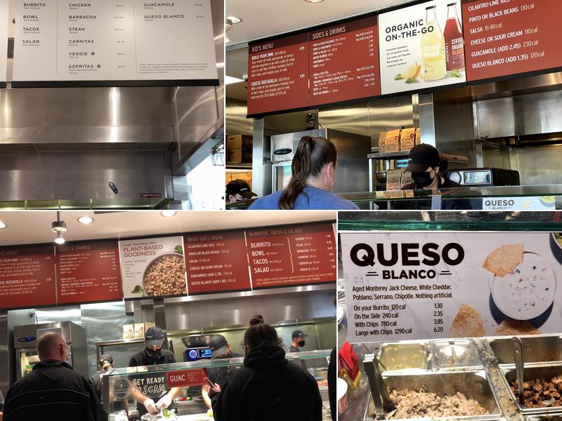 Chipotle Mexican Grill Menu