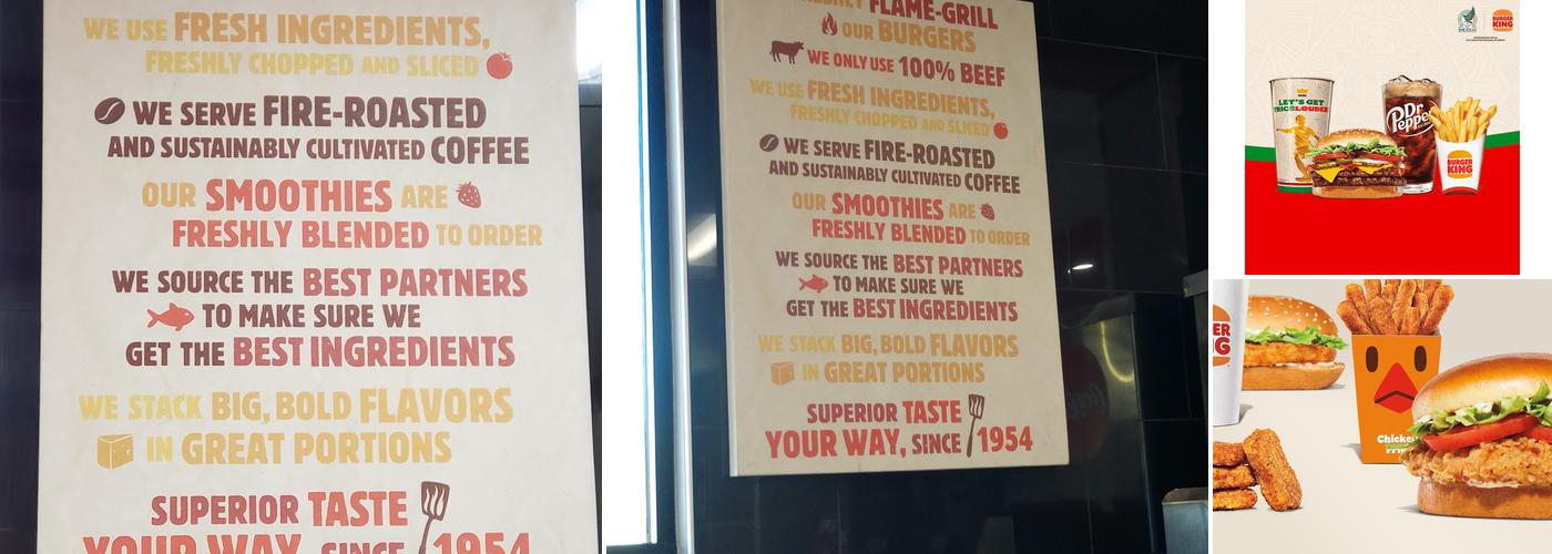 Burger King Menu