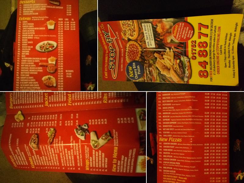 Stop By Saltash Grill Menu