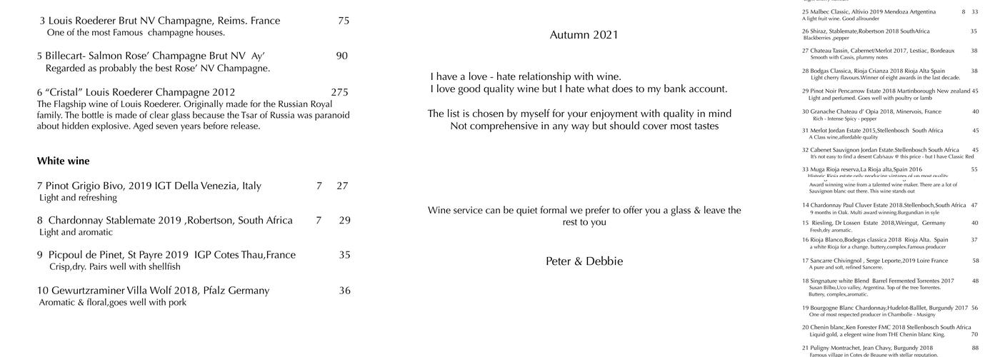 The Artillery Tower Menu