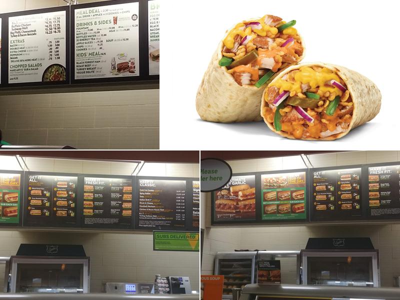 Subway Menu