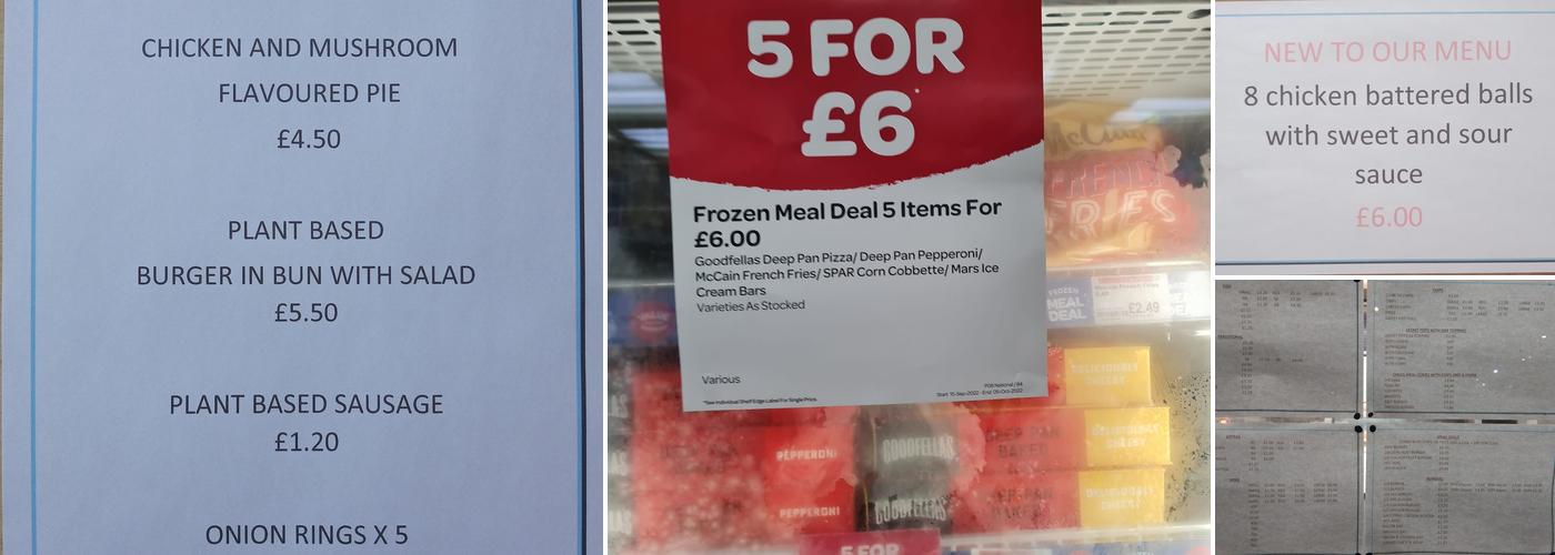 College Lane Fish Bar Menu