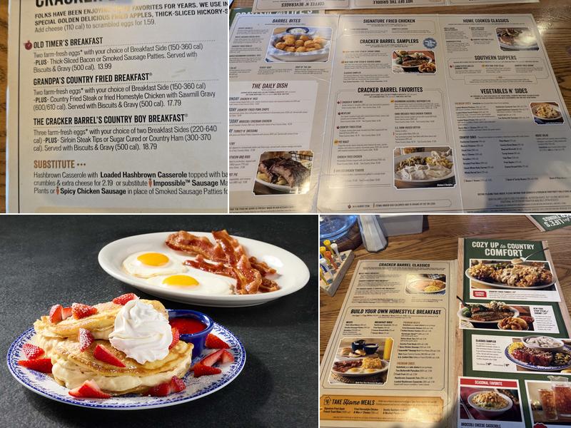 Cracker Barrel Old Country Store Menu