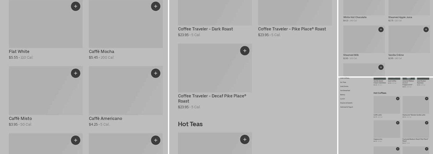 Starbucks Menu