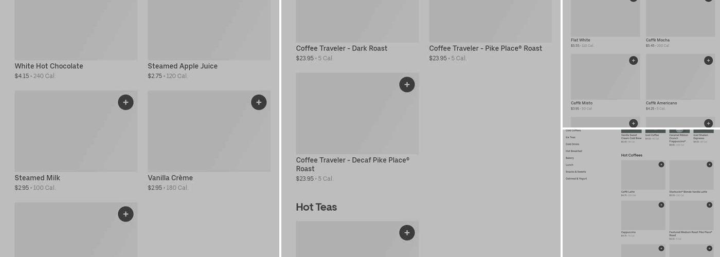 Starbucks Menu