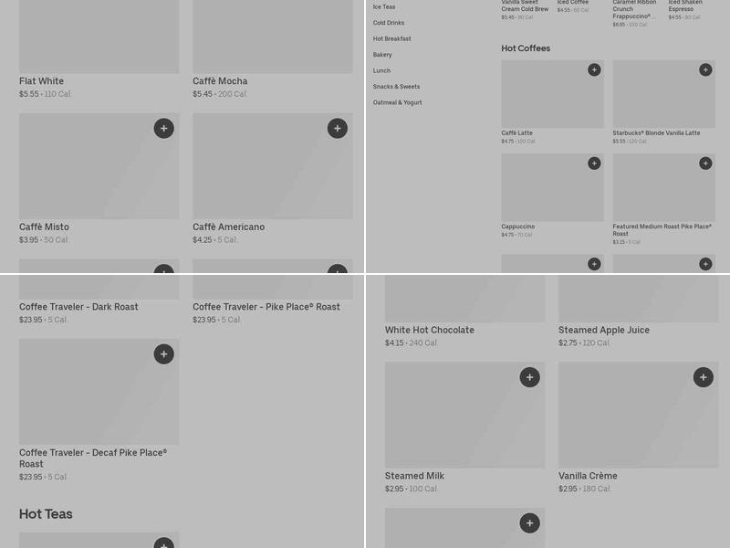 Starbucks Menu
