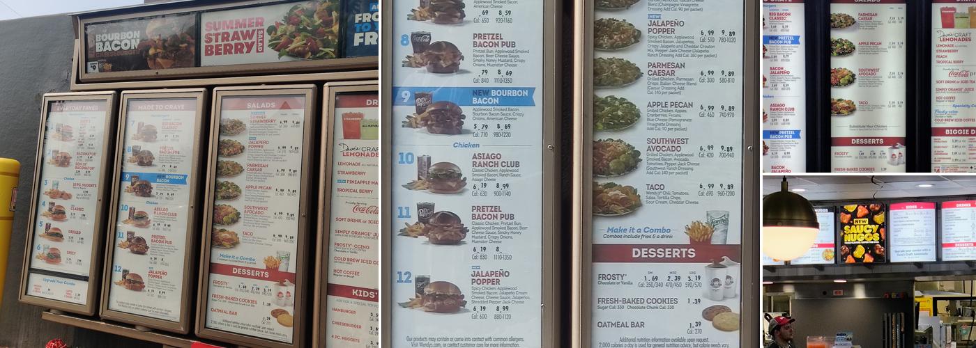 Wendy's Menu