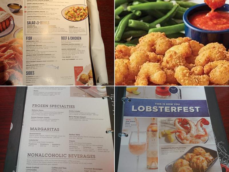 Red Lobster Menu