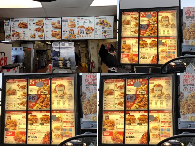 KFC Menu