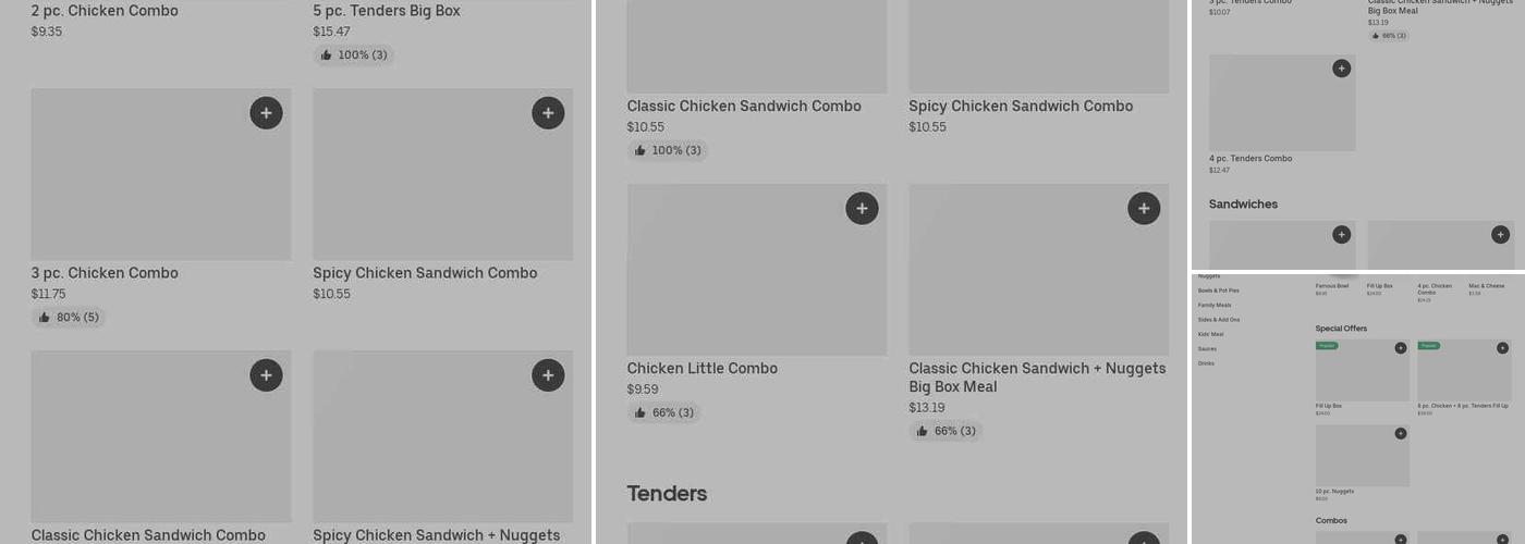 KFC Menu