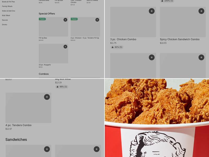 KFC Menu
