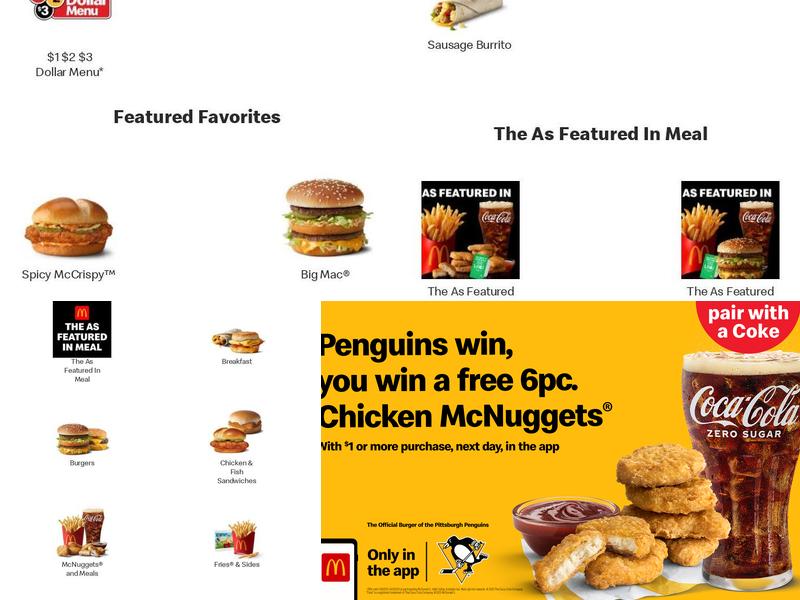 McDonald's Menu