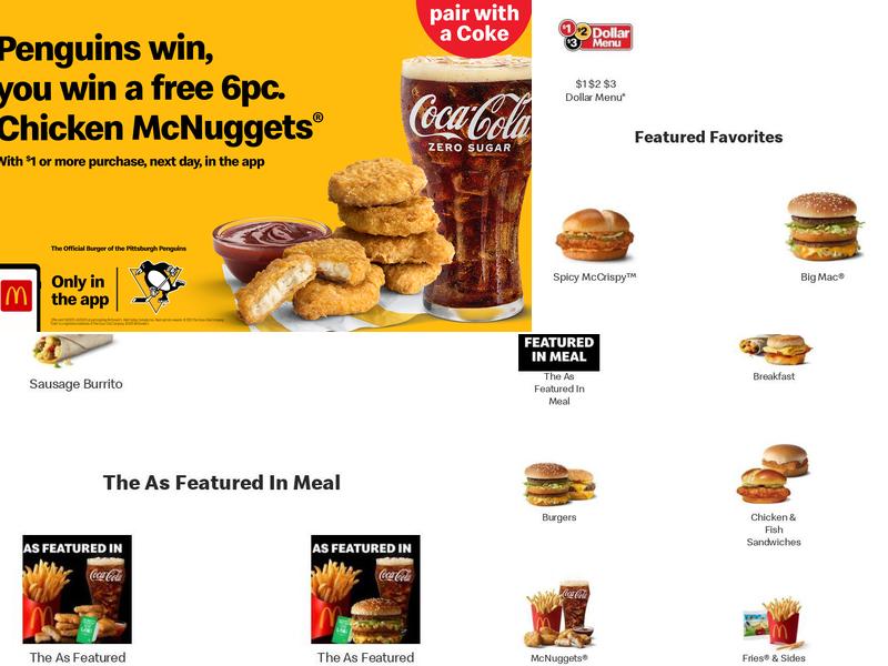 McDonald's Menu