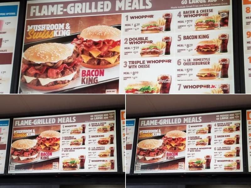Burger King Menu