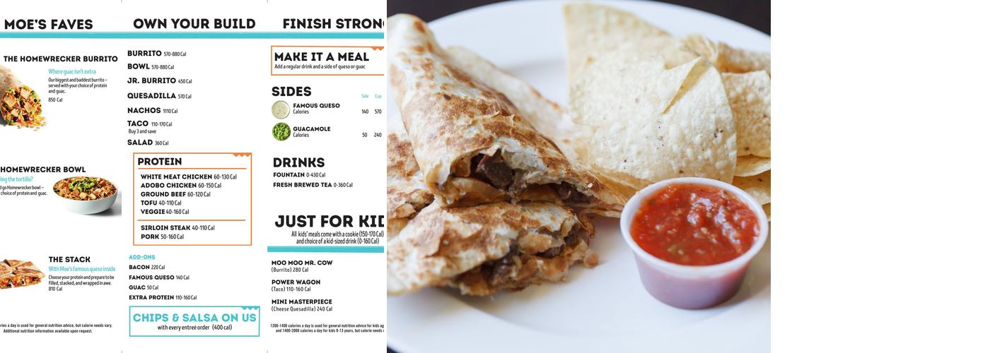 Moe's Southwest Grill Menu